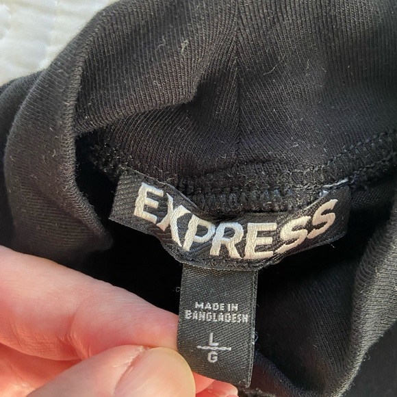 Black Express Keyhole Choker Skater Dress Size Large​​ - Picture 2 of 8